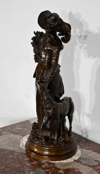 BRONZESKULPTUR von A. GAUDEZ