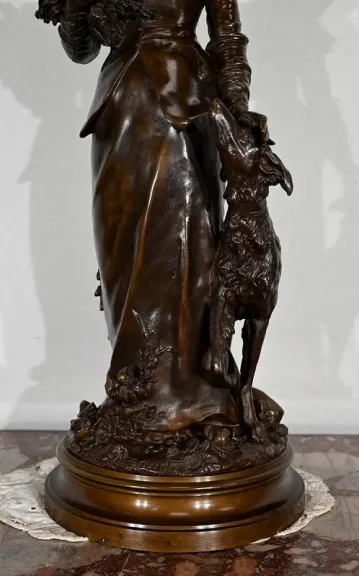 BRONZESKULPTUR von A. GAUDEZ