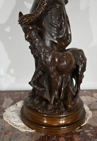 BRONZESKULPTUR von A. GAUDEZ