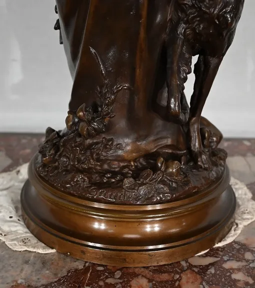 BRONZESKULPTUR von A. GAUDEZ