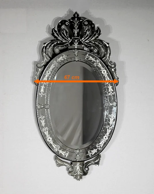 Miroir Ovale Vénitien - 1940