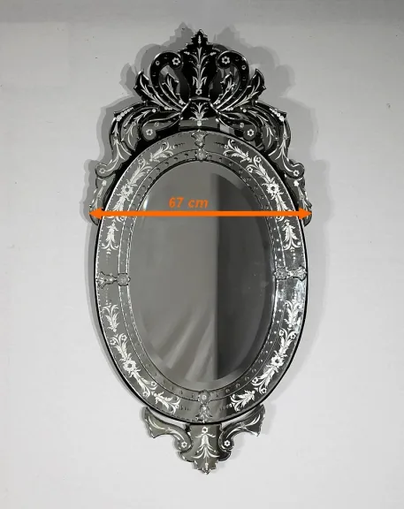 Miroir Ovale Vénitien - 1940