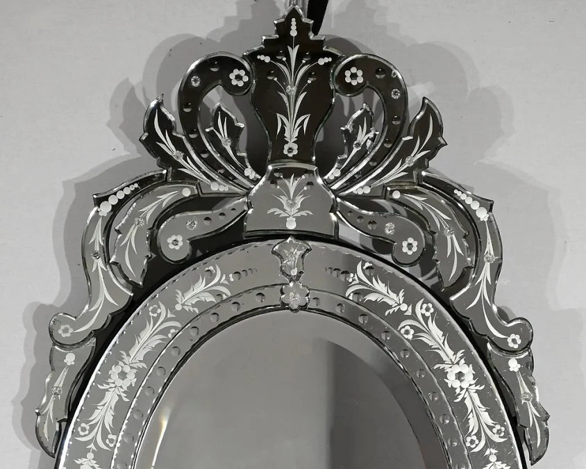 Miroir Ovale Vénitien - 1940