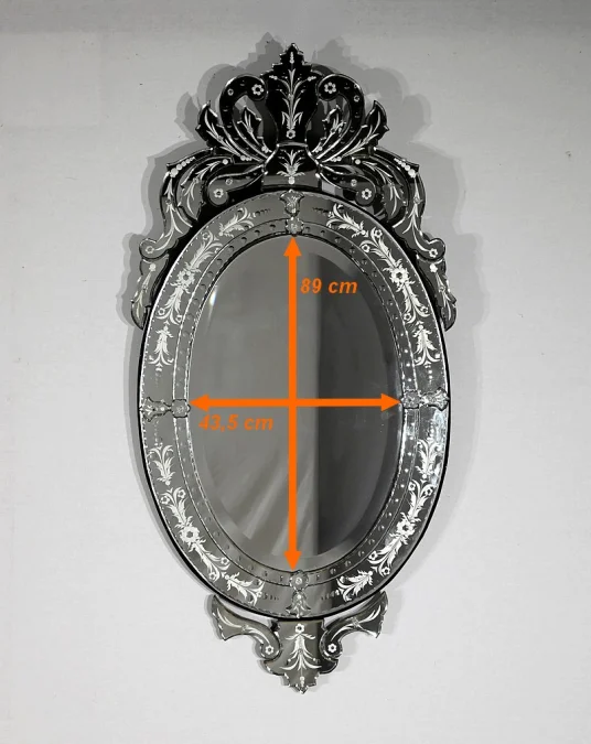 Miroir Ovale Vénitien - 1940