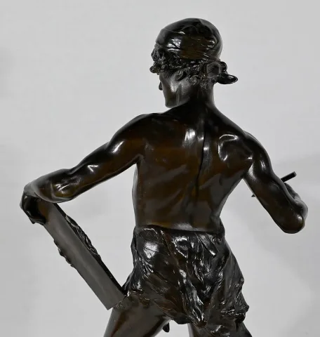 Important Bronze « Allégorie de la Poésie », d’ E. Drouot – 1900