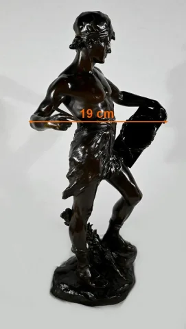 Important Bronze « Allégorie de la Poésie », d’ E. Drouot – 1900