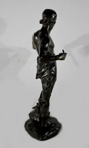 Important Bronze « Allégorie de la Poésie », d’ E. Drouot – 1900