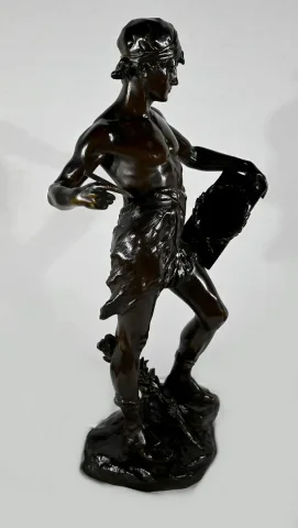 Important Bronze « Allégorie de la Poésie », d’ E. Drouot – 1900