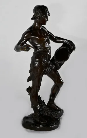 Important Bronze « Allégorie de la Poésie », d’ E. Drouot – 1900