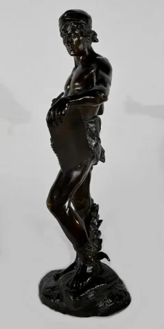 Important Bronze « Allégorie de la Poésie », d’ E. Drouot – 1900