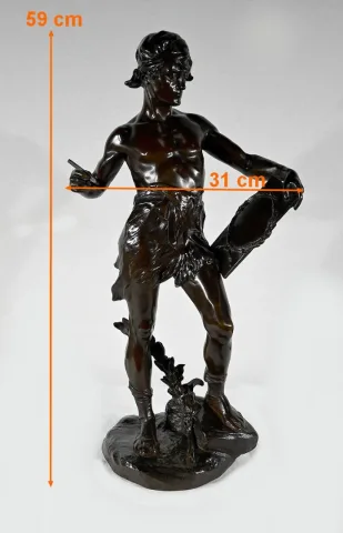 Important Bronze « Allégorie de la Poésie », d’ E. Drouot – 1900