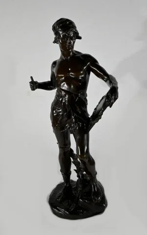 Important Bronze « Allégorie de la Poésie », d’ E. Drouot – 1900