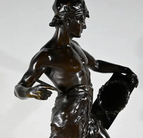 Important Bronze « Allégorie de la Poésie », d’ E. Drouot – 1900