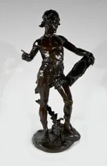 エドゥアール・ドルーオ作のブロンズ像