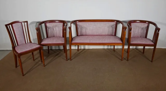 Ensemble de Salon en Hêtre massif, Art déco  – 1940