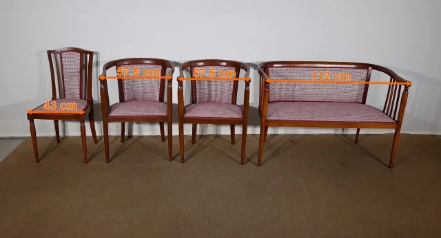 Ensemble de Salon en Hêtre massif, Art déco  – 1940