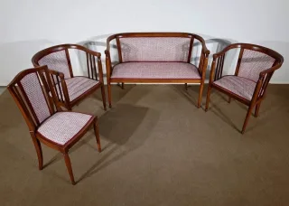 ART DECO PERIOD LIVING ROOM SUITE