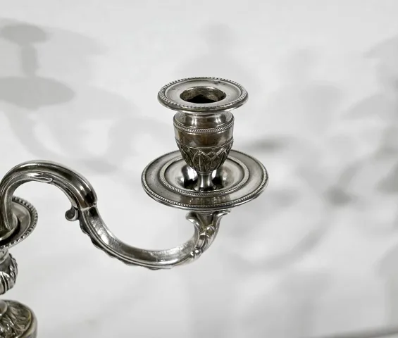 シルバープレート燭台ペア