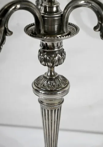 シルバープレート燭台ペア