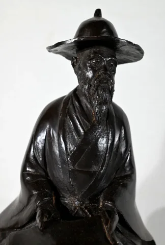 Ensemble en Bronze « Le Cavalier », Chine - Fin XIXe