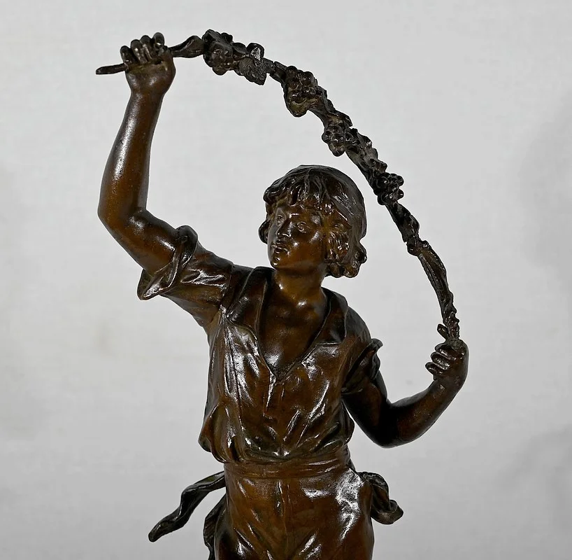 ESTATUILLA SPELTER de AUGUSTO MOREAU