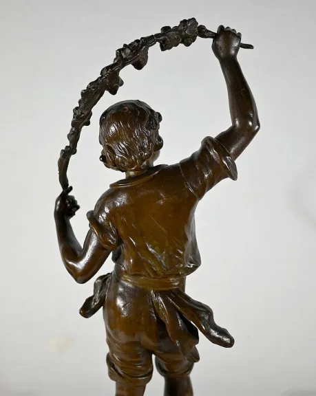 SPELTER-STATUETTE von AUGUSTE MOREAU