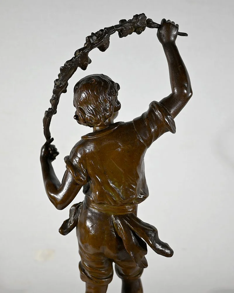 ESTATUILLA SPELTER de AUGUSTO MOREAU