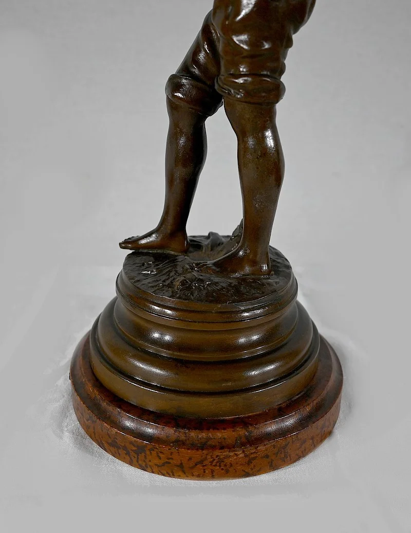 ESTATUILLA SPELTER de AUGUSTO MOREAU