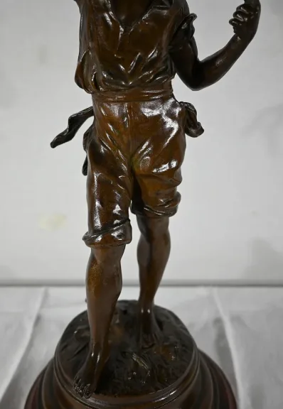 SPELTER-STATUETTE von AUGUSTE MOREAU
