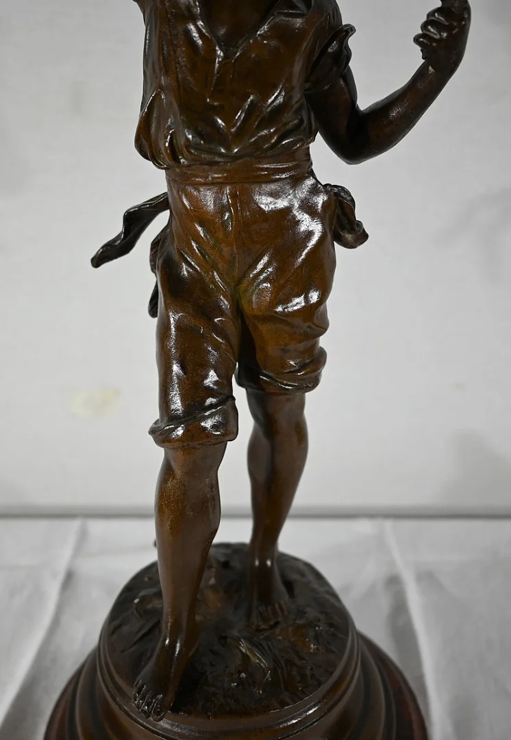 ESTATUILLA SPELTER de AUGUSTO MOREAU