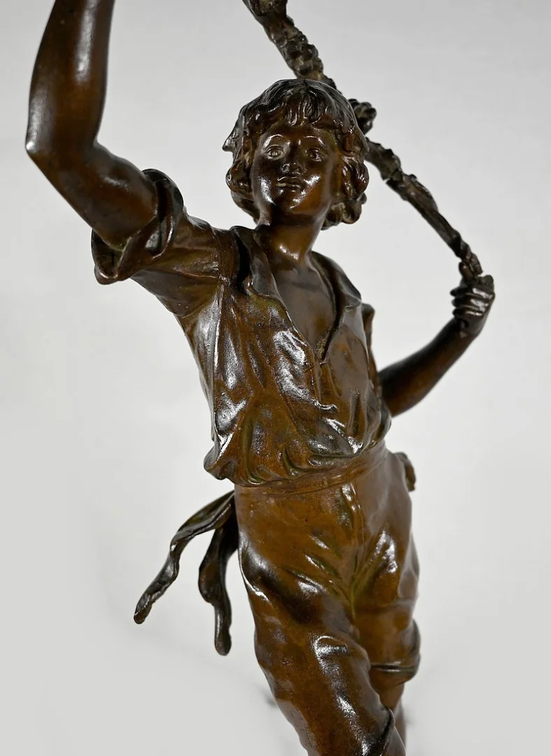ESTATUILLA SPELTER de AUGUSTO MOREAU