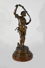 SPELTER СТАТУЭТКА ОГЮСТА МОРО