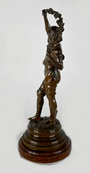 SPELTER-STATUETTE von AUGUSTE MOREAU