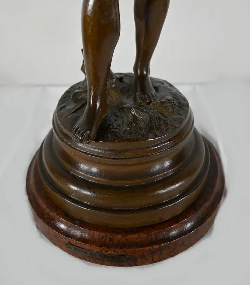 SPELTER-STATUETTE von AUGUSTE MOREAU