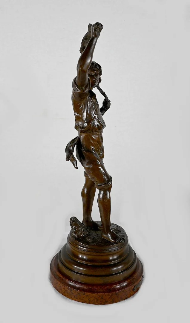 ESTATUILLA SPELTER de AUGUSTO MOREAU