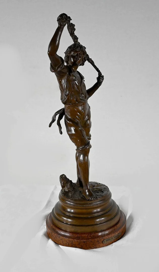 ESTATUILLA SPELTER de AUGUSTO MOREAU
