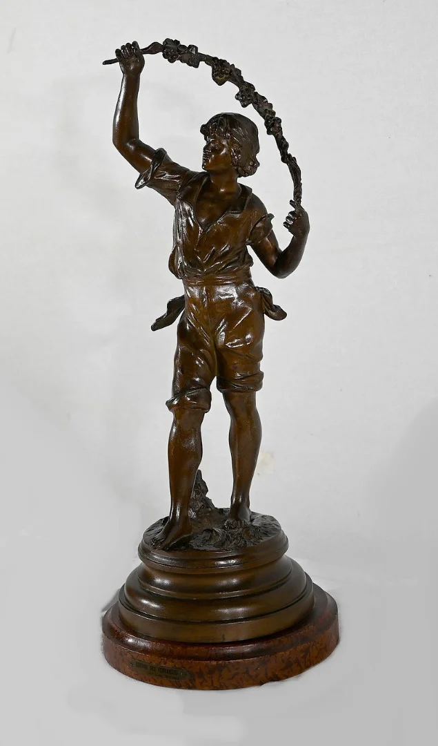 ESTATUILLA SPELTER de AUGUSTO MOREAU