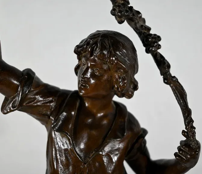 SPELTER-STATUETTE von AUGUSTE MOREAU
