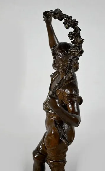 SPELTER-STATUETTE von AUGUSTE MOREAU