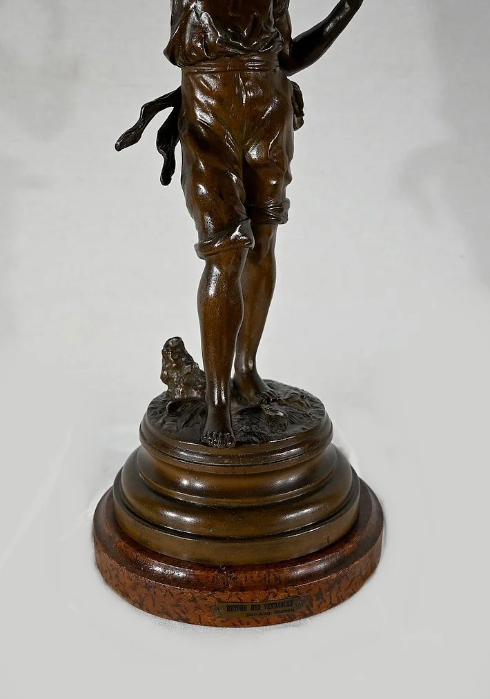 ESTATUILLA SPELTER de AUGUSTO MOREAU