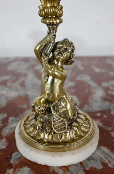 PAAR NAPOLEON III PERIODE KANDELAARS