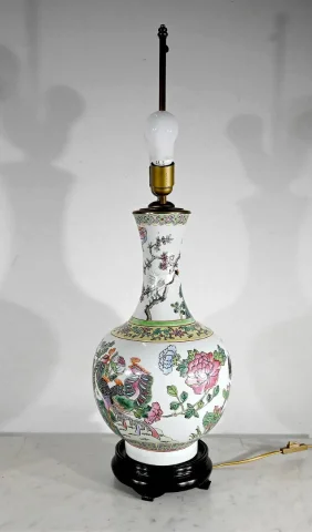 Importante Lampe en Porcelaine de Chine – 1960