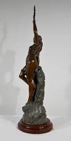 SPELTER STATUETTE by L. HOTT