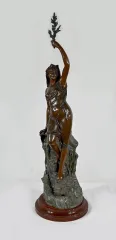 SPELTER STATUETTE by L. HOTT