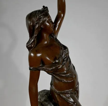 SPELTER STATUETTE by L. HOTT