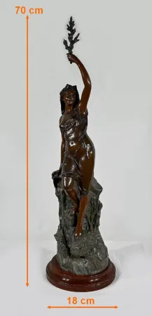 SPELTER STATUETTE by L. HOTT