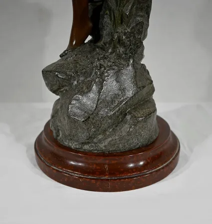 SPELTER STATUETTE by L. HOTT