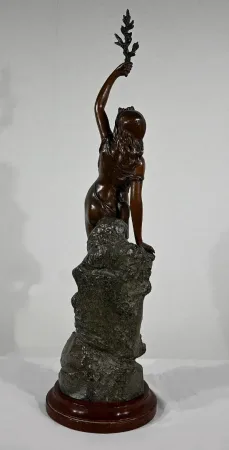 SPELTER STATUETTE by L. HOTT