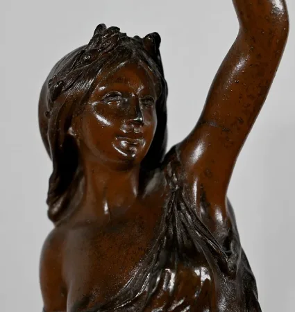 SPELTER STATUETTE by L. HOTT
