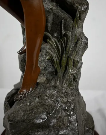 SPELTER STATUETTE by L. HOTT